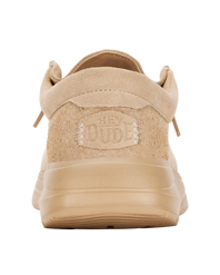 The Hey Dude Shoes Mens Wally Comf Suede Shoes in Tan