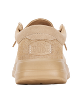 The Hey Dude Shoes Mens Wally Comf Suede Shoes in Tan