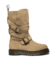 Anistone Two Strap Suede Biker Boots in Savannah Tan
