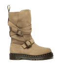 Anistone Two Strap Suede Biker Boots in Savannah Tan