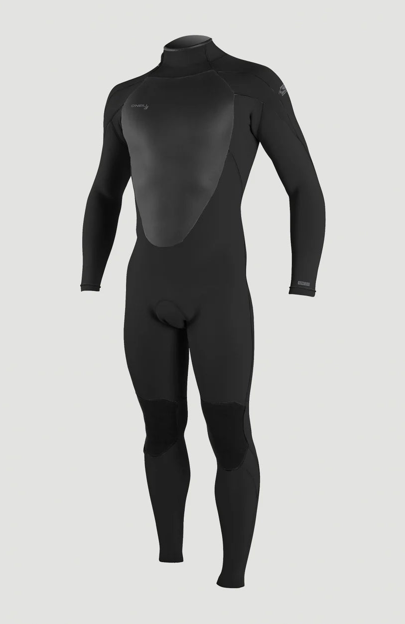Epic 3/2mm Back Zip Wetsuit in Black