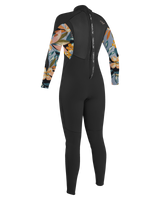 Epic 3/2mm Back Zip Wetsuit in Black & Demiflor