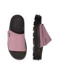 ZebZag EH Suede Sliders in Dusty Rose