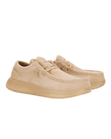 Wendy Comf Suede Shoes in Tan