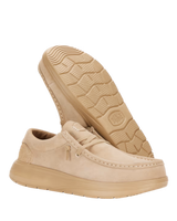 Wendy Comf Suede Shoes in Tan