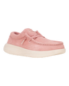 Wendy Comf Suede Shoes in Rose Pink & Whisper Pink