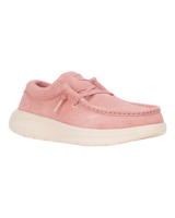 Wendy Comf Suede Shoes in Rose Pink & Whisper Pink