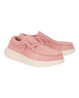 Wendy Comf Suede Shoes in Rose Pink & Whisper Pink