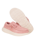 Wendy Comf Suede Shoes in Rose Pink & Whisper Pink