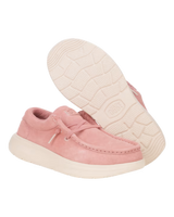 Wendy Comf Suede Shoes in Rose Pink & Whisper Pink