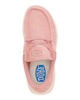 Wendy Comf Suede Shoes in Rose Pink & Whisper Pink