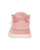 Wendy Comf Suede Shoes in Rose Pink & Whisper Pink