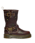 Anistone Hi Flower Rigger Boots in Dark Brown Grizzly