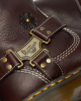 Anistone Hi Flower Rigger Boots in Dark Brown Grizzly