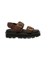 ZebZag Tumbled Nubuck Sandals in Sepia Brown