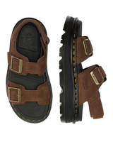 ZebZag Tumbled Nubuck Sandals in Sepia Brown