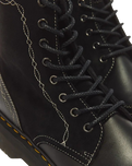 Jadon Rodeo 8-Eye Classic Pull Up+ Bronx Suede Boots in Black