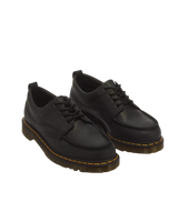 Lowell 4-Eye Crazy Horse Leather Shoes in Black