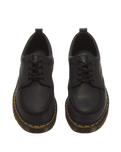 Lowell 4-Eye Crazy Horse Leather Shoes in Black