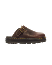 ZebZag Crazy Horse Leather Mules in Dark Brown