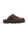 ZebZag Crazy Horse Leather Mules in Dark Brown