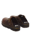 ZebZag Crazy Horse Leather Mules in Dark Brown