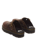ZebZag Crazy Horse Leather Mules in Dark Brown