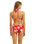 The Seafolly Womens Mayflower Twist Band Mini Hipster Bikini Bottoms in Cosmo Red