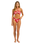 The Seafolly Womens Mayflower Twist Band Mini Hipster Bikini Bottoms in Cosmo Red