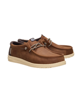 Wally Leather Shoes in Robe Brown & Mole Brown