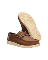 Wally Leather Shoes in Robe Brown & Mole Brown