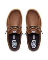 Wally Leather Shoes in Robe Brown & Mole Brown