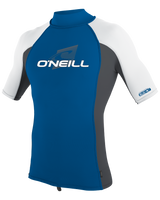 The O'Neill Premium Skins Turtleneck Rash Vest in Deepsea, Graphite & White