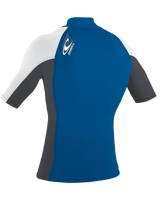 The O'Neill Premium Skins Turtleneck Rash Vest in Deepsea, Graphite & White