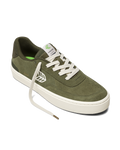 Luan Pro Suede Shoes in Olive Green & Ivory
