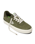Luan Pro Suede Shoes in Olive Green & Ivory
