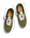 Luan Pro Suede Shoes in Olive Green & Ivory