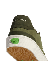 Luan Pro Suede Shoes in Olive Green & Ivory