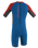 The O'Neill Boys Reactor-2 2mm Back Zip Shorty Wetsuit in Ocean, Graphite & Red