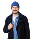 The Barts Mens Coler Beanie in Light Blue