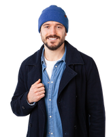 The Barts Mens Coler Beanie in Light Blue
