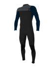 Hammer 3/2mm Chest Zip Wetsuit in Black, Abyss & Graphite