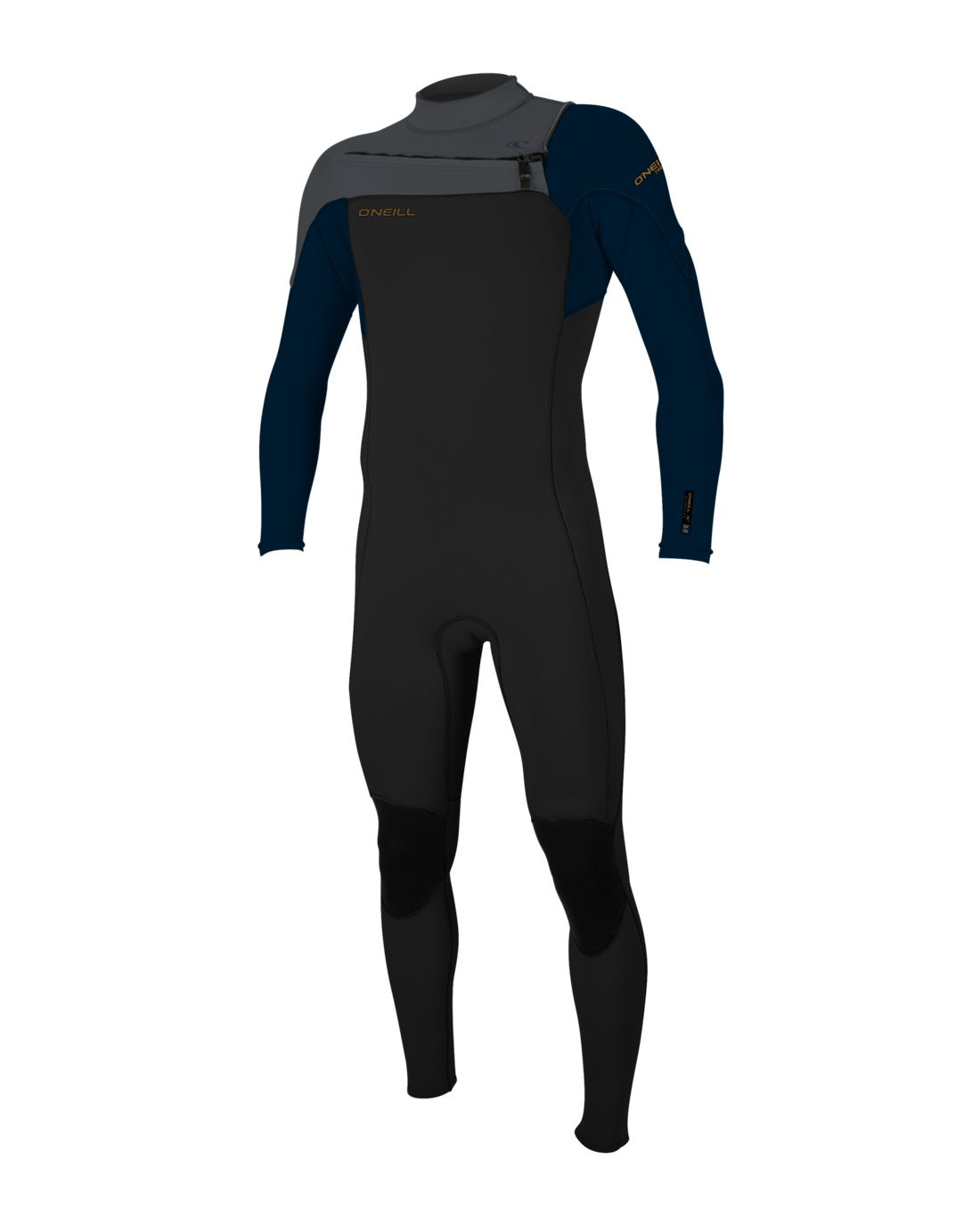 Hammer 3/2mm Chest Zip Wetsuit in Black, Abyss & Graphite