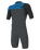 Hammer 2mm Chest Zip Shorty Wetsuit in Graphite, Black & Ocean