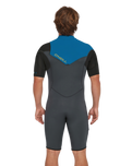 The O'Neill Hammer 2mm Chest Zip Shorty Wetsuit in Graphite, Black & Ocean | Available at Anns Cottage