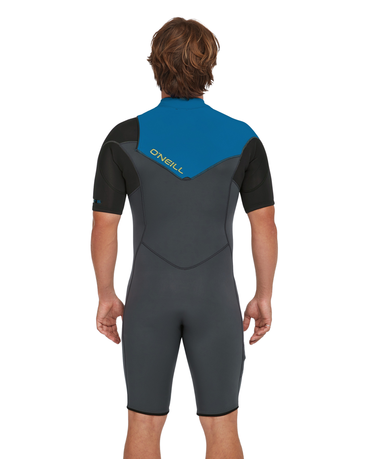 The O'Neill Hammer 2mm Chest Zip Shorty Wetsuit in Graphite, Black & Ocean | Available at Anns Cottage