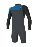 The O'Neill Mens Hammer 2mm Chest Zip Spring Wetsuit in Graphite, Black & Ocean