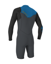 The O'Neill Mens Hammer 2mm Chest Zip Spring Wetsuit in Graphite, Black & Ocean