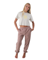 The Born by the Sea Womens Joggers in Hazy Pink