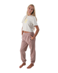 The Born by the Sea Womens Joggers in Hazy Pink